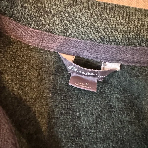 Eddie Bauer Fleece Green Pullover Sweater - Picture 3 of 7